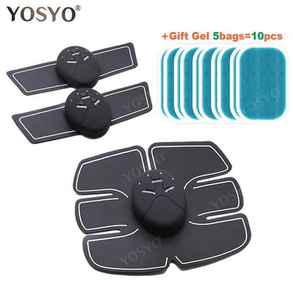 Wireless Muscle Stimulator Trainer Smart Fitness Abdominal Training Electric Weight Loss Stickers Body Slimming